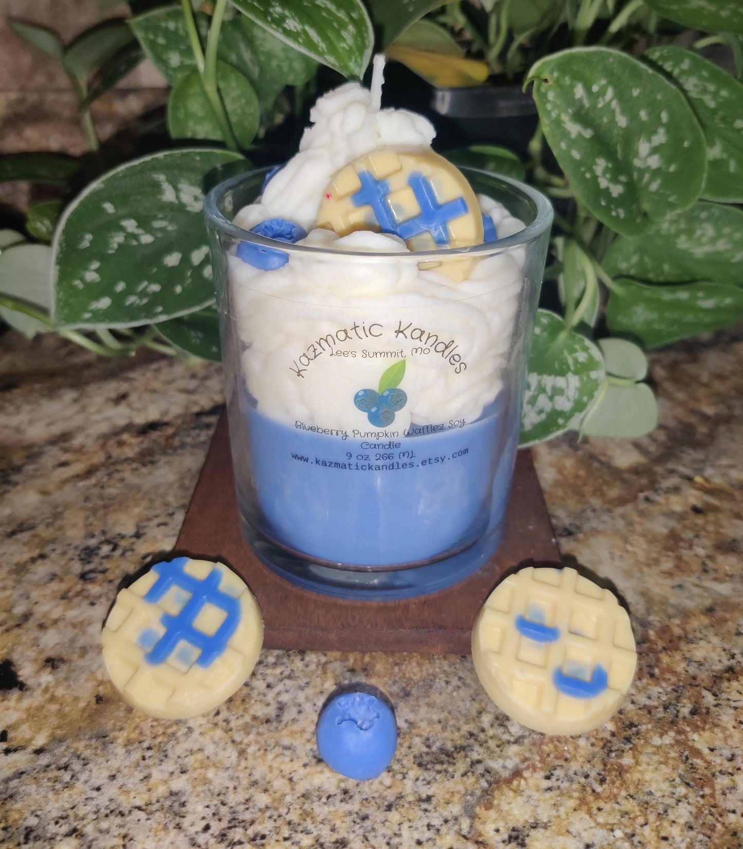 Blueberry Pumpkin Waffle Soy Candle